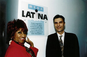 Inauguración de los nuevos estudios en Tenerife de la emisora Mega Latina.