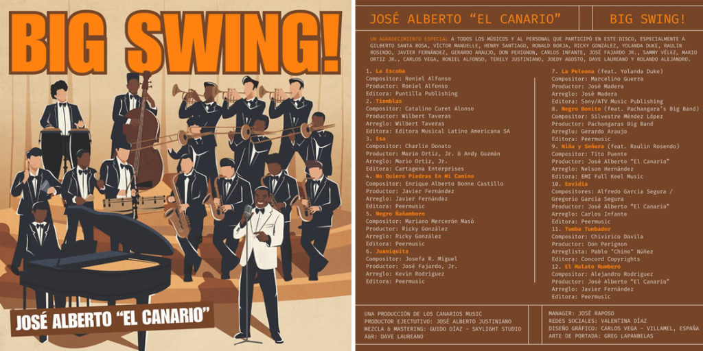 Big Swing, lo nuevo de José Alberto "El Canario". Un recuerdo al sonido de las big bands latinas.