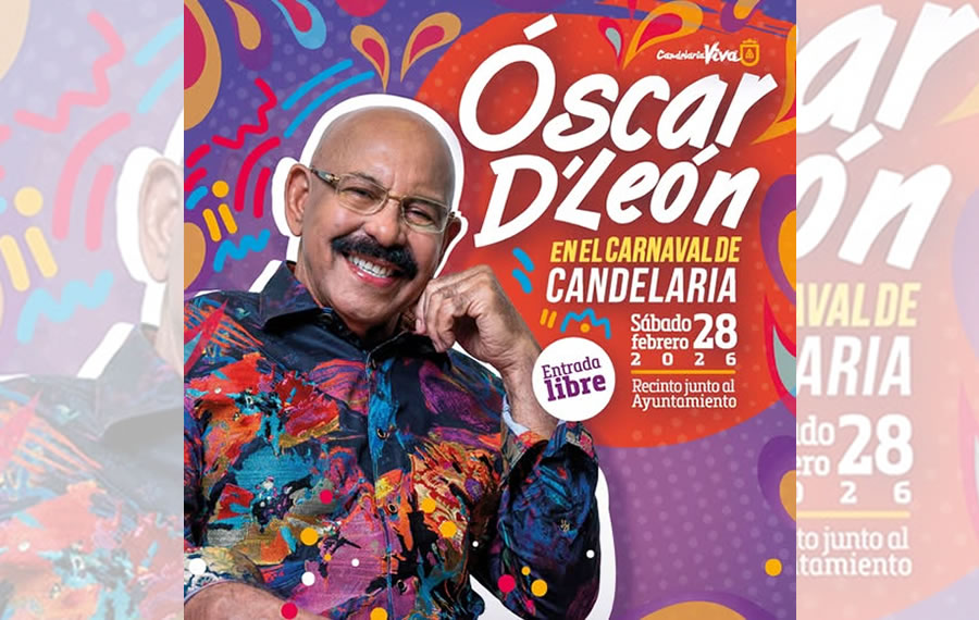 Óscar D´León regresa a Tenerife para cantar en el Carnaval de la Villa Mariana.